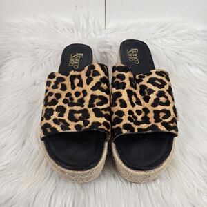 Franco Sarto Leopard Print Mules